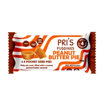 Image of Pri's Puddings Pocket Sized Peanut Butter Pie - 48g (Case of 12) (12 minimum)