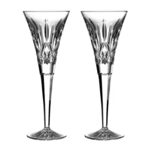 Image of Waterford Lismore Toasting Flute 0.160ltr Pair - Crystal
