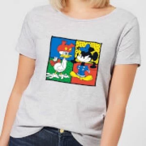 Image of Disney Mickey And Donald Clothes Swap Womens T-Shirt - Grey - S