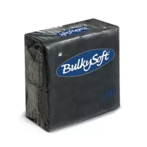 Image of Cocktail Napkin 240x240mm 2-Ply Black (Pack of 100) 32204