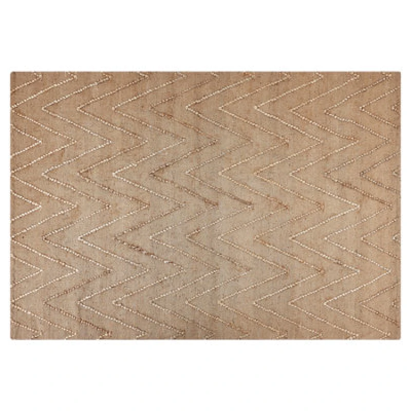 Image of Beliani Rug Daday Beige 140 X 200 Cm Jute