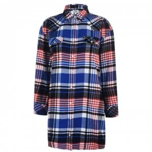 Image of Wrangler Overshirt Dress - Cobalt Blue