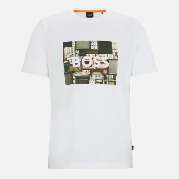 Image of Boss Orange Heavy Boss Cotton-Jersey T-Shirt - S