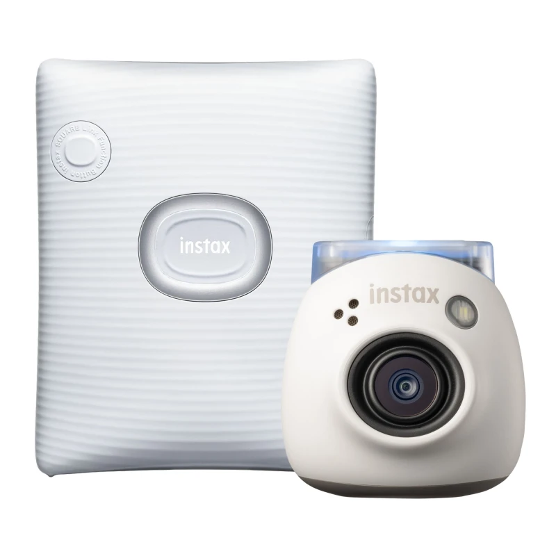 Image of Fujifilm Fujifilm Instax PAL Digital Camera with Square Link Printer Bundle - White 16812546+16785470