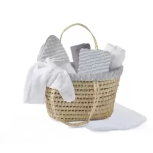Image of Clair de Lune Dimple Baby Gift Basket - Grey - Grey