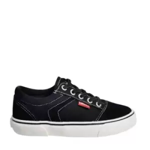 Image of Levis Childs Philly Canvas Low Trainers - Black