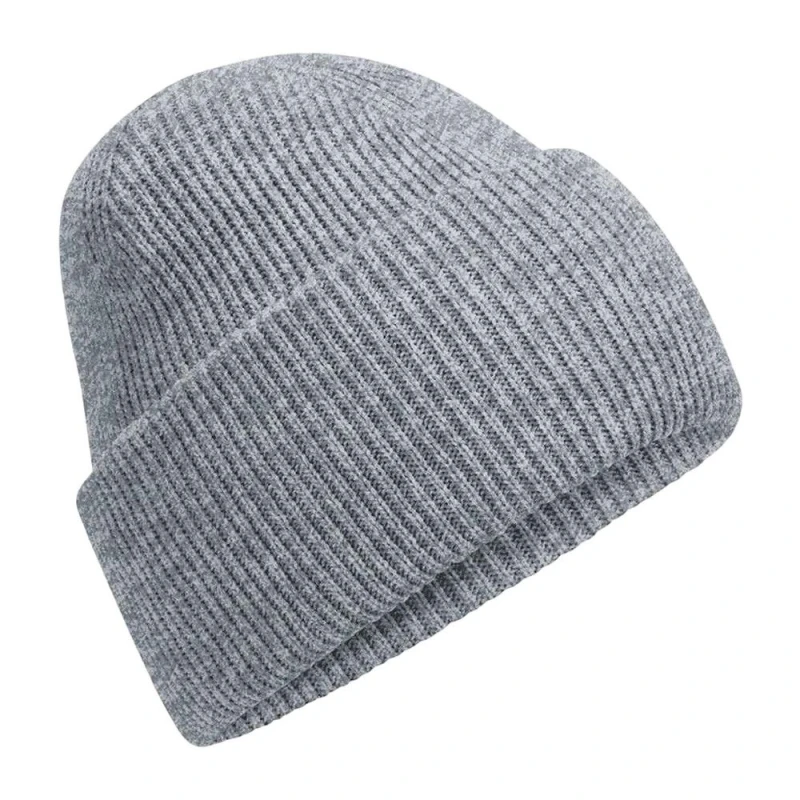 Image of Beechfield Beechfield Men Classic Deep Cuffed Beanie in Grey Grey One Size Male 5063527243386