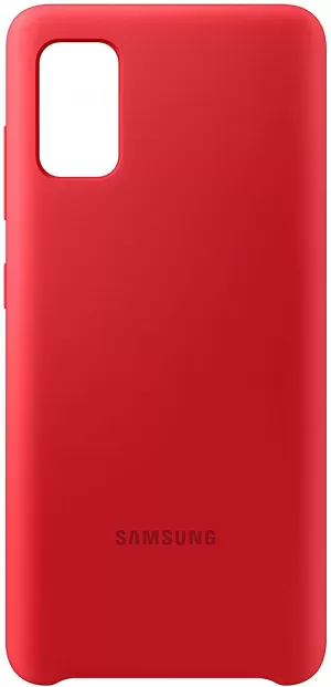 Image of Samsung Galaxy A41 Silicone Cover in Red (EF-PA415TREGEU)