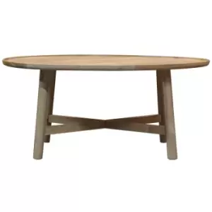 Image of Gallery Direct Kingham Coffee Table Round / Brown / Round