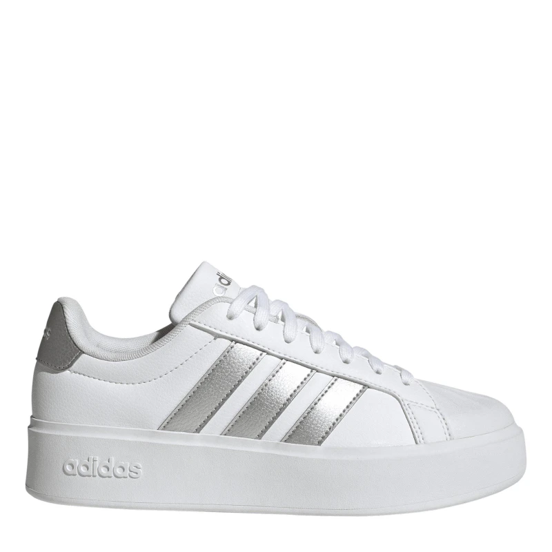 Image of adidas Streetalk Bold Womens Trainers White/Silver female 5.5 (38.7)