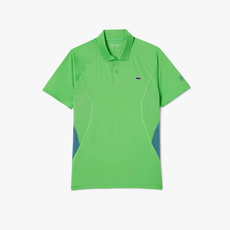 Image of Lacoste Tennis x Novak Djokovic Regular-Fit Polo Shirt Green male XS