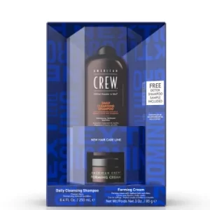 Image of American Crew Gift Set 250ml Daily Cleansing Shampoo + 85g Forming Cream