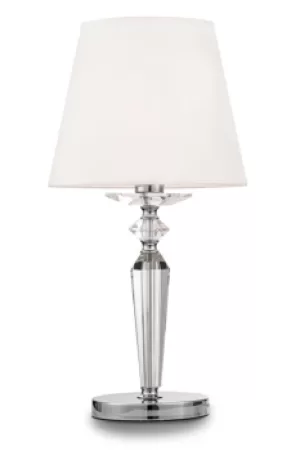 Image of Classic Beira Nickel Table Lamp with Shade