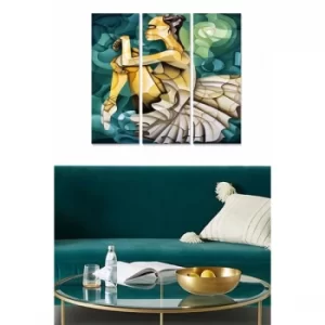 Image of MDF314553086 Multicolor Decorative MDF Painting (3 Pieces)