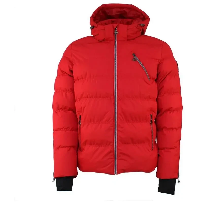 Image of Peak Mountain Peak Mountain's Cares Hooded Puffer Rouge Male L CARES/YL/R-ROUGE