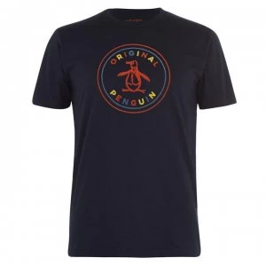 Image of Original Penguin Logo Colour T Shirt - Dark Sapphire