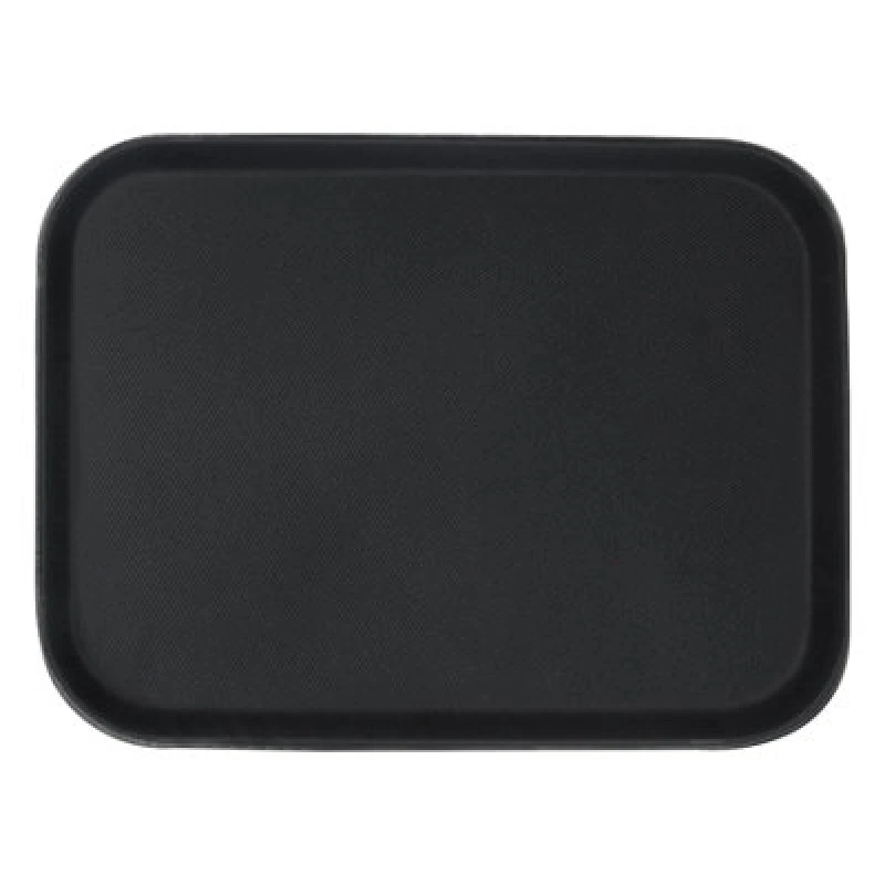 Image of Argon Tableware Rectangle Non-Slip Serving Tray - 51cm x 38cm - Black Black