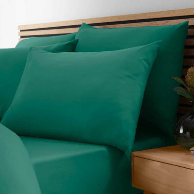 Image of Catherine Lansfield 'So Soft Easy Iron' Fitted Sheet Teal