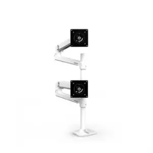 Image of Ergotron LX Series LX Dual Stacking Arm 101.6cm (40") Clamp White