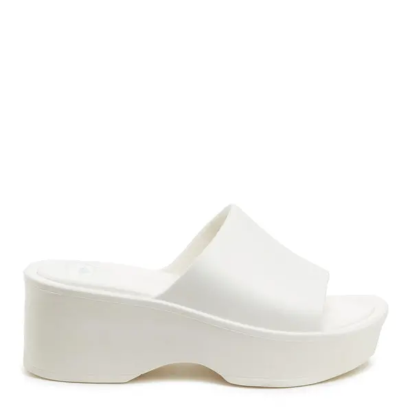 Image of Rocket Dog Petal Off White Platform Slide Sandals
