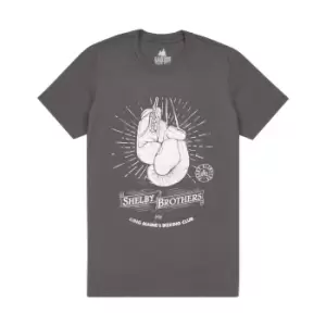 Image of Peaky Blinders Mens Boxing Club Shelby Brothers T-Shirt (XL) (Grey)