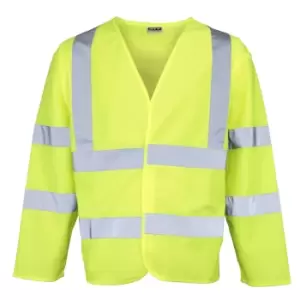 Image of RTY High Visibility Unisex High Vis Motorway Coat (2XL) (Fluorescent Yellow)