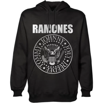 Image of Ramones - Presidential Seal Unisex Small Hoodie - Black