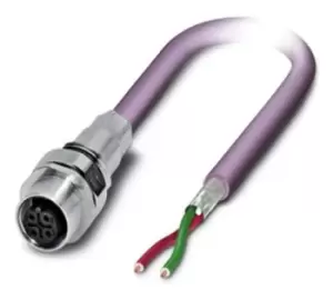 Image of Phoenix Contact M12 2-Pin Cable Assembly, 5m Cable