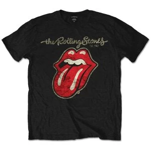 Image of The Rolling Stones - Plastered Tongue Unisex XXXX-Large T-Shirt - Black