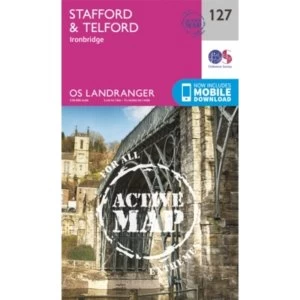 Image of Stafford & Telford, Ironbridge by Ordnance Survey (Sheet map, folded, 2016)