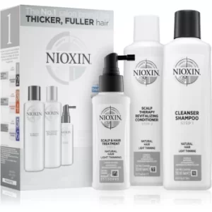 Image of Nioxin System 1 Natural Hair Light Thinning Gift Set