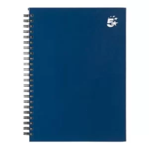 Image of 5 Star Office Twinbound Hardback A5 140Pg Indigo Ref 943458 [Pack 5]