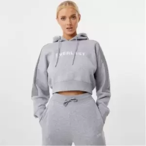 Image of Everlast Block Crop Hoodie - Grey