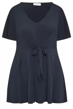 Image of Tie Front Top