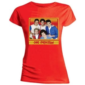 Image of One Direction - Cool Womens Medium T-Shirt - Red