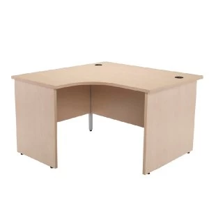 Image of Jemini Maple Left Hand Panel End Radial Desk 1200mm KF838059