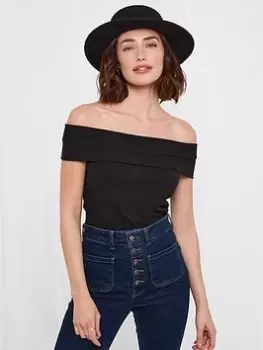 Image of Joe Browns Joe Browns Joes Must Have Essential Bardot Top - Black, Size 12, Women