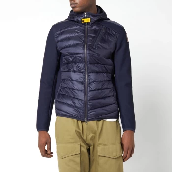 Image of Parajumpers Mens Nolan Hybrid Hooded Jacket - Navy - M