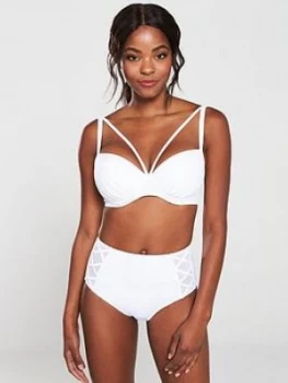 Image of Pour Moi Beach Bound Deep Bikini Briefs - White, Size 12, Women
