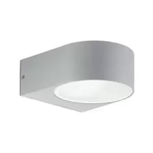 Image of Iko 1 Light Outdoor Up Down Wall Light Grey IP55, E27
