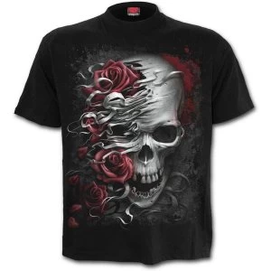 Image of Skulls N' Roses Mens Small T-Shirt - Black