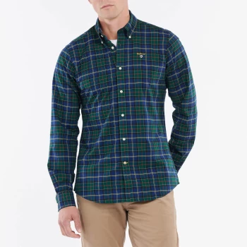 Image of Barbour Mens Oxbridge Tartan Tailored Shirt - Ivy Tartan - S