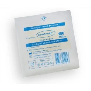 Image of Click Medical Hygiopore 8.6x6cm Adhesive Wound Dressing Pack of 25