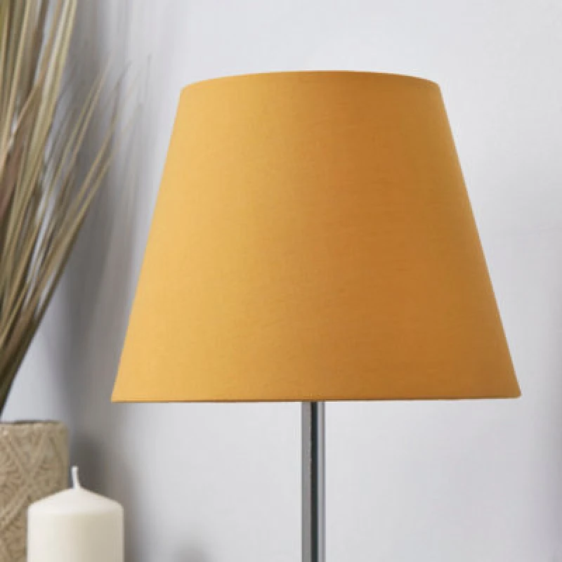 Image of Lighting Collection Tapered Shade Ochre unisex 20cm