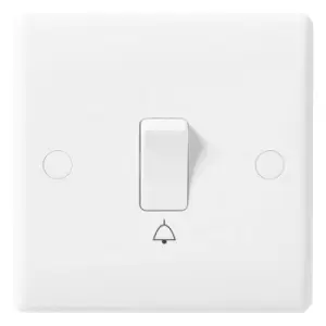 Image of BG Nexus White 1 Gang 2 Way Rocker Switch 10A - 814