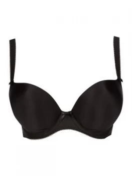 Image of Freya Deco Moulded Plunge Bra Black