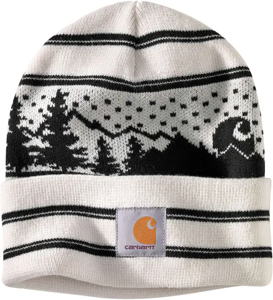 Image of Carhartt Knit Holiday Beanie, white