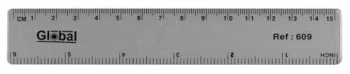 Image of ValueX Clear Plastic Ruler 150mm / 6" Single