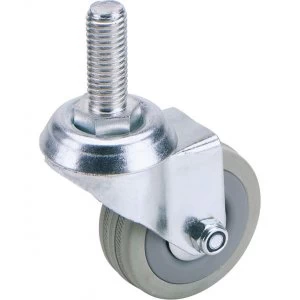 Image of Draper Swivel Bolt Fixing Rubber Castor 50mm
