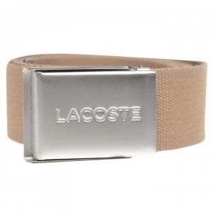 Image of Lacoste Lacoste Woven Mens Belt - Tan F4Z